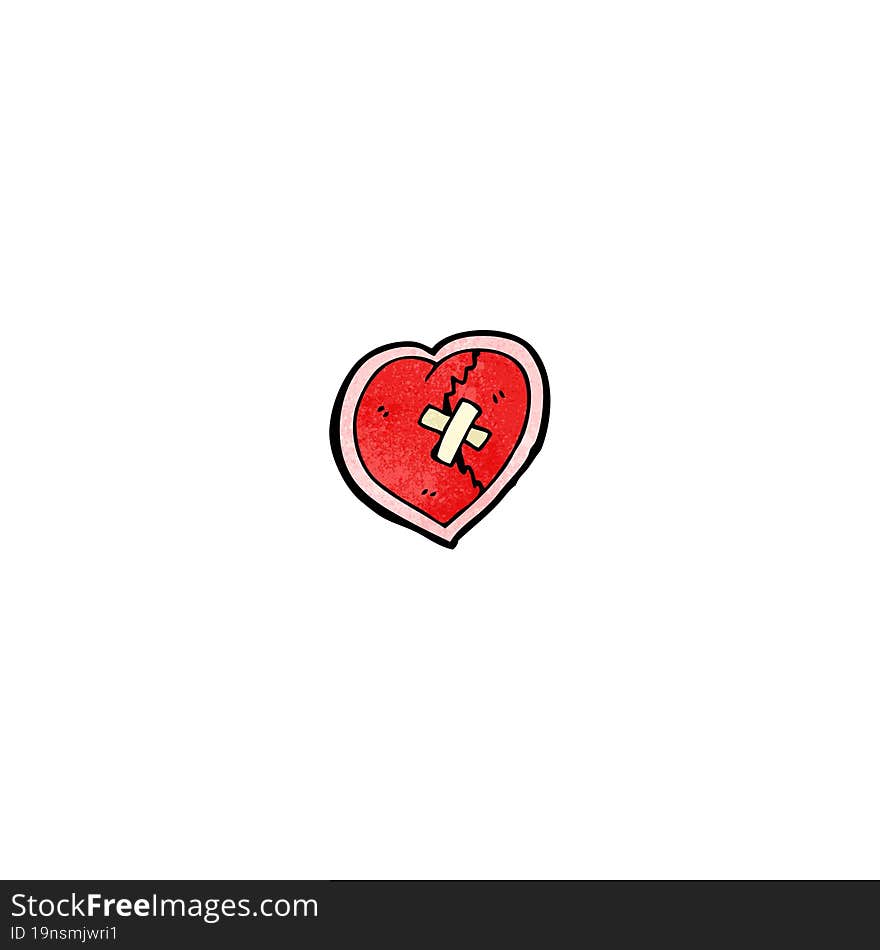 broken heart cartoon