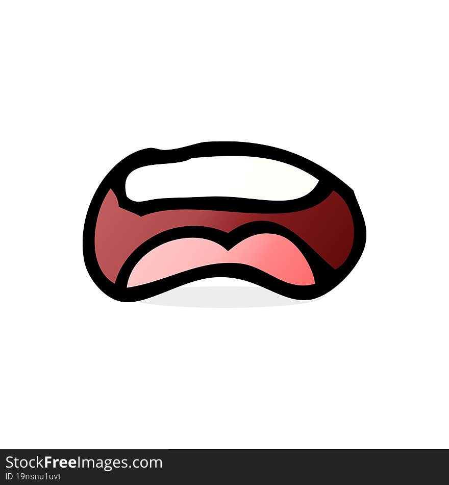 cartoon mouth