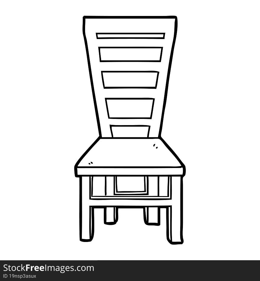 old wooden chair cartoon. old wooden chair cartoon