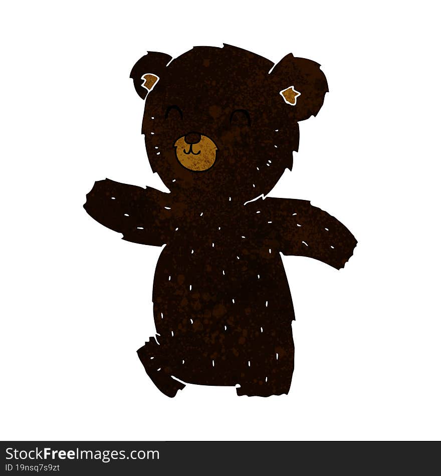 cute cartoon black bear