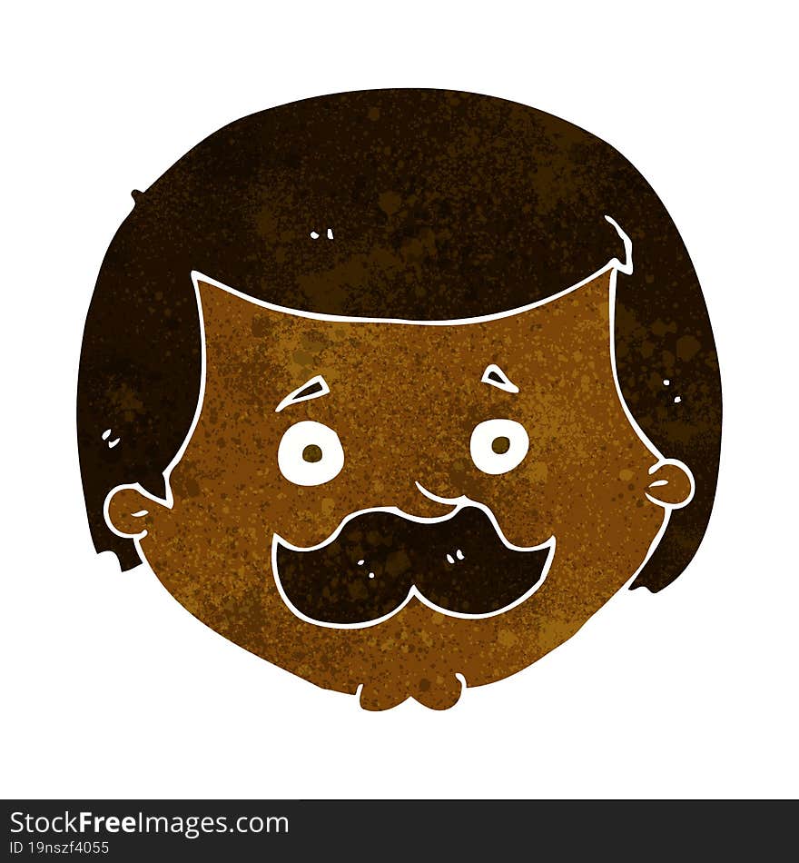 cartoon man with mustache