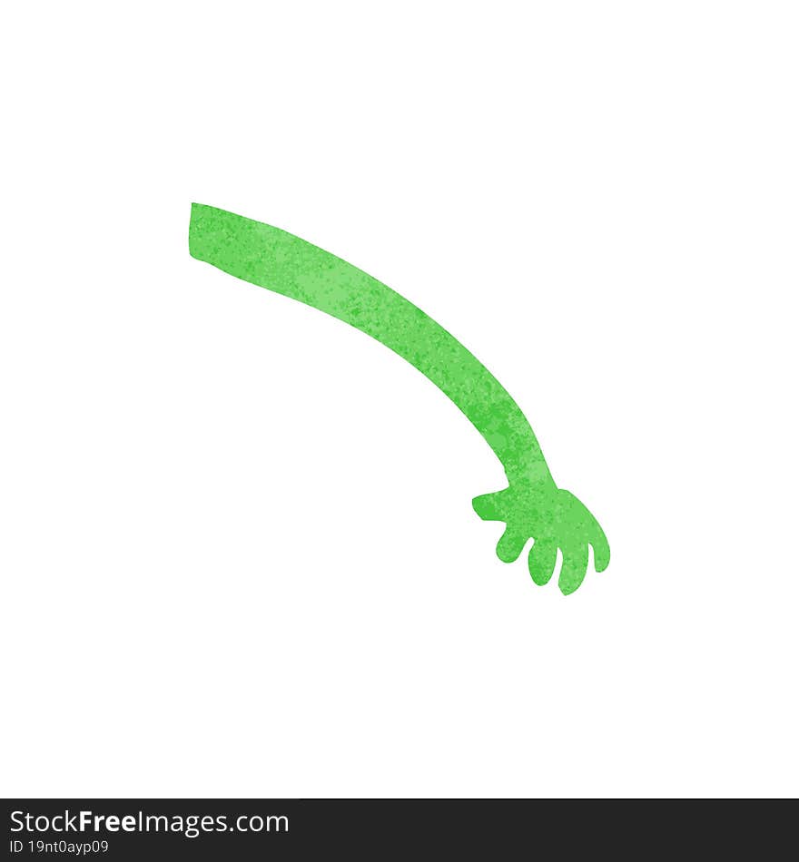 cartoon alien arm