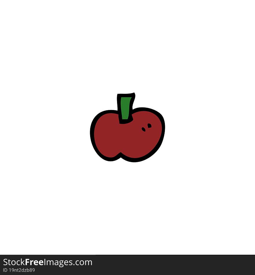 cartoon apple symbol