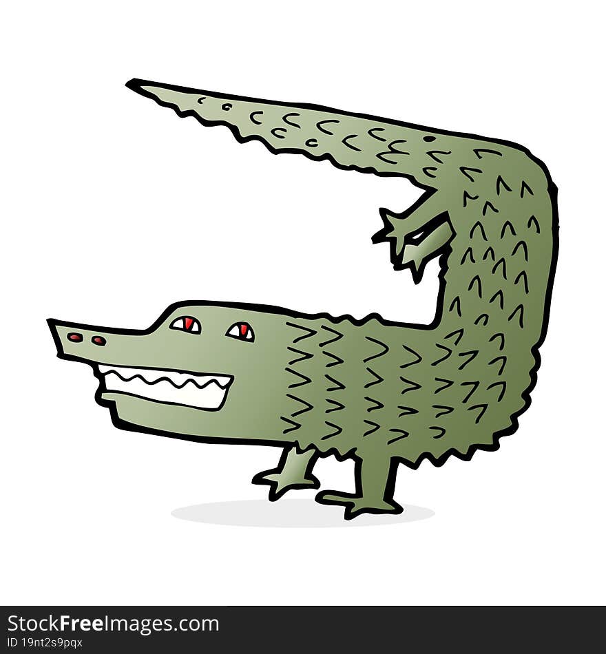 cartoon crocodile