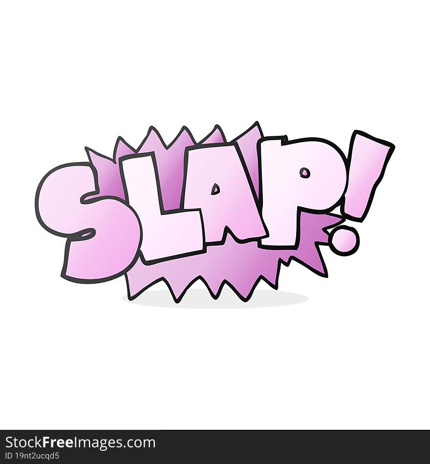 cartoon slap symbol