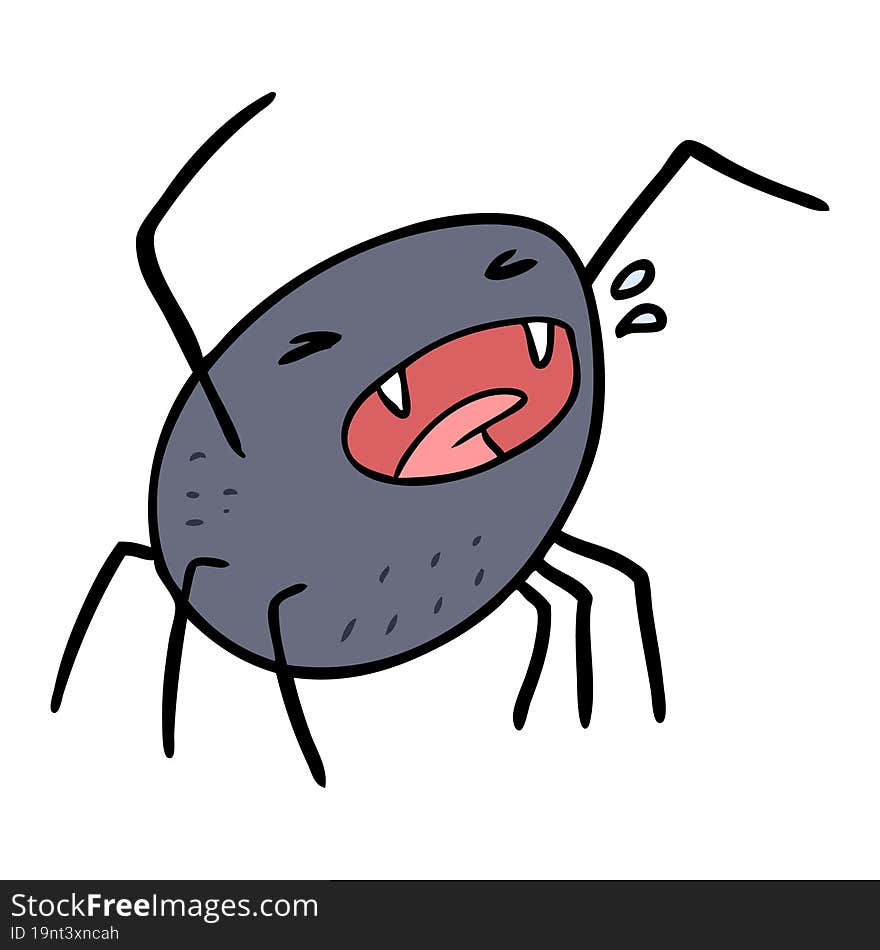 cartoon halloween spider. cartoon halloween spider