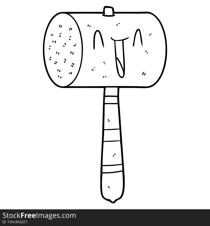 cartoon hammer. cartoon hammer