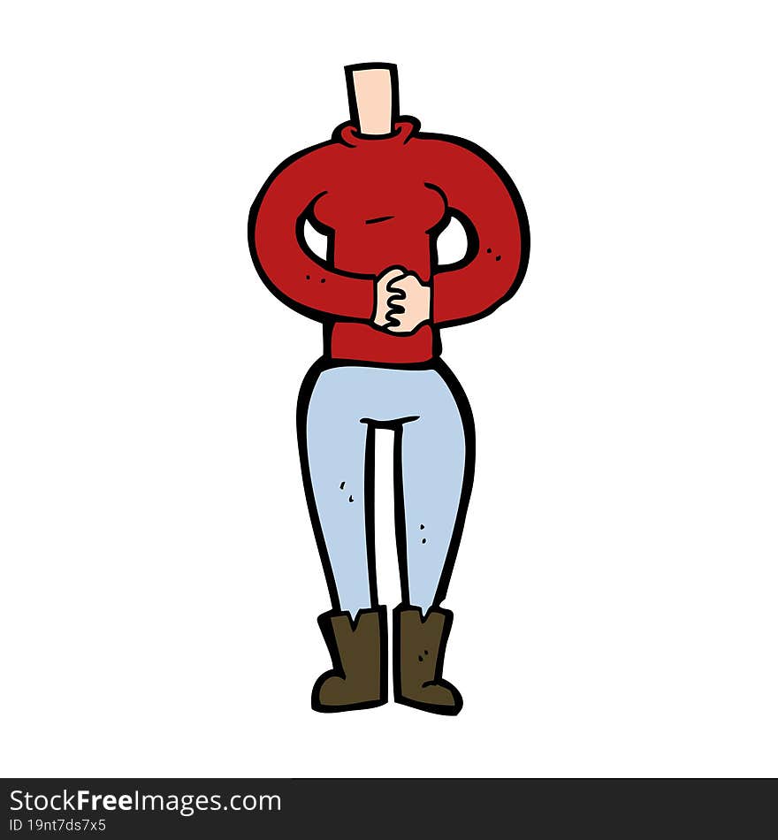 Cartoon Female Body (mix And Match Cartoons Or Add Own Photos