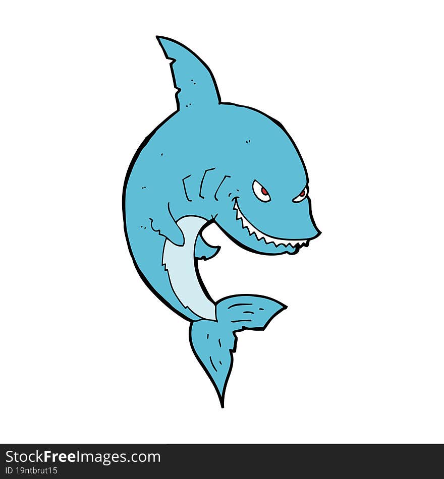 funny cartoon shark