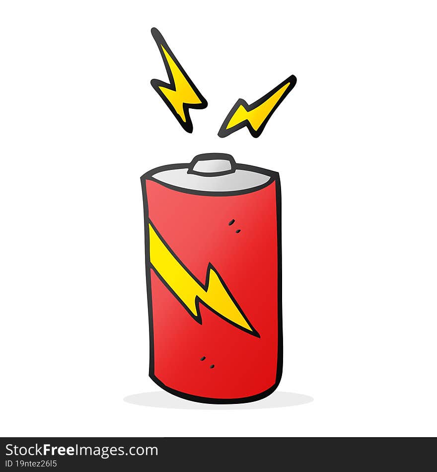 cartoon battery