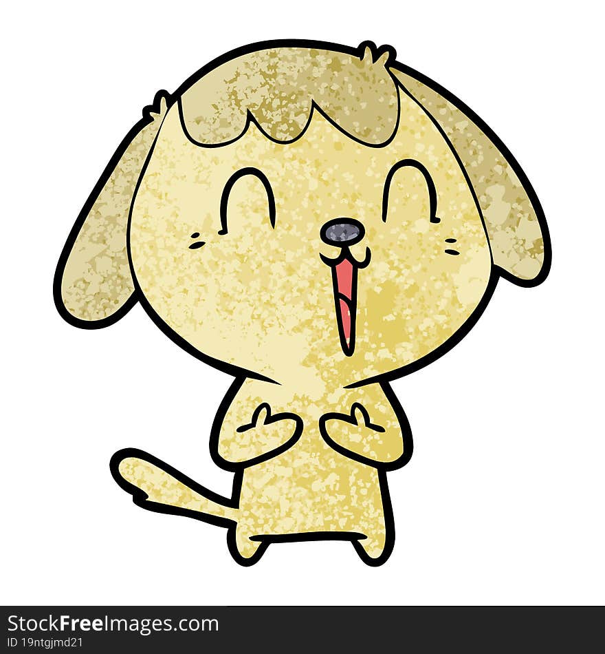 cute cartoon dog. cute cartoon dog