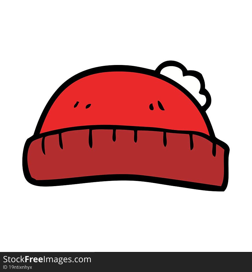 cartoon woolly hat