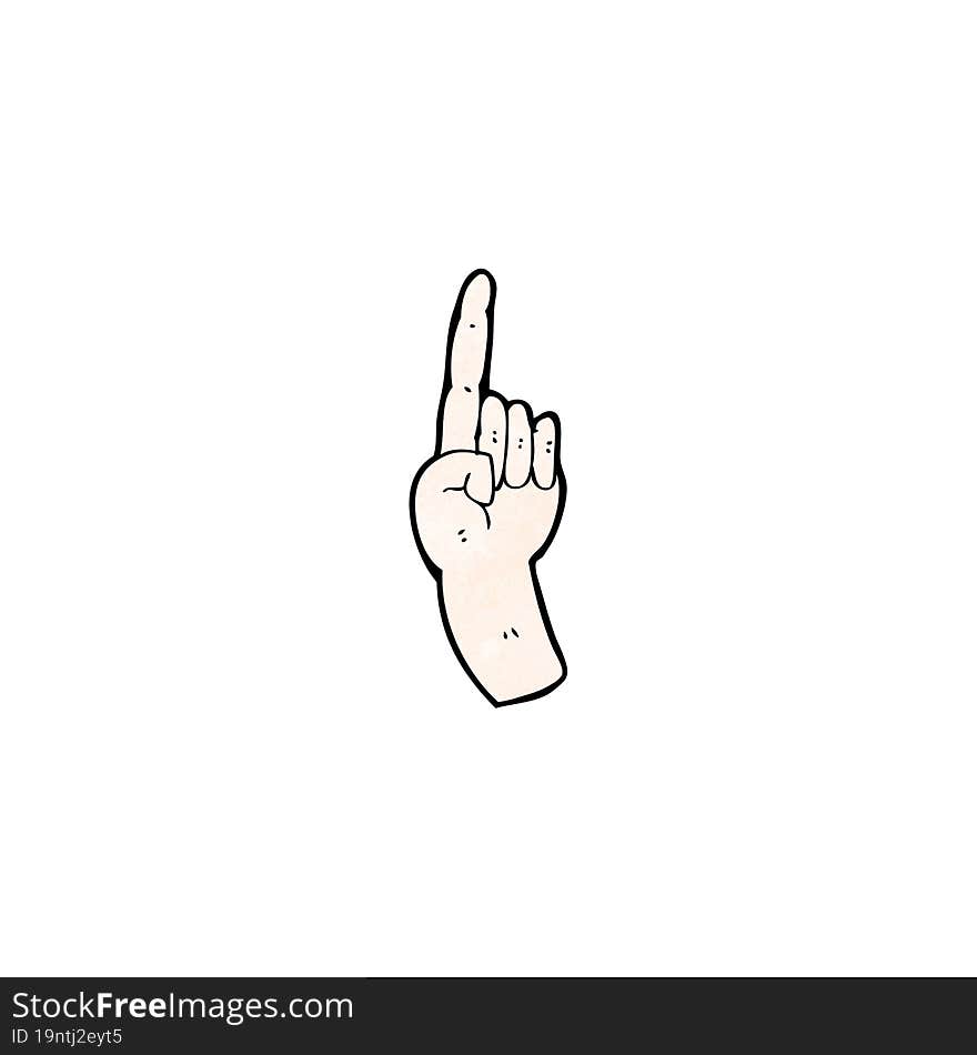 pointing hand cartoon