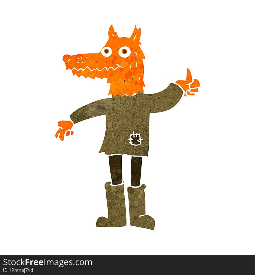 cartoon fox man