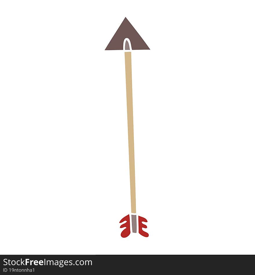 quirky hand drawn cartoon arrow