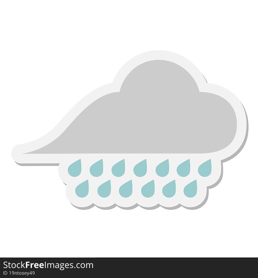 Raincloud Sticker