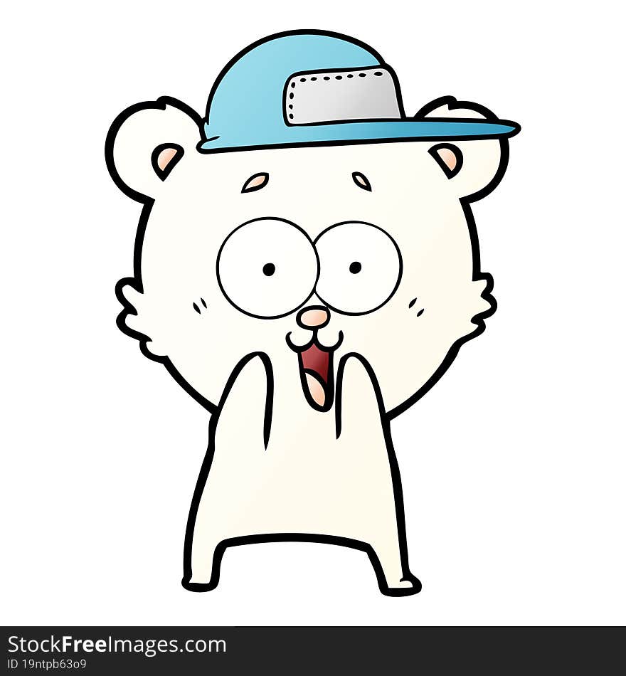 excited teddy bear cartoon. excited teddy bear cartoon