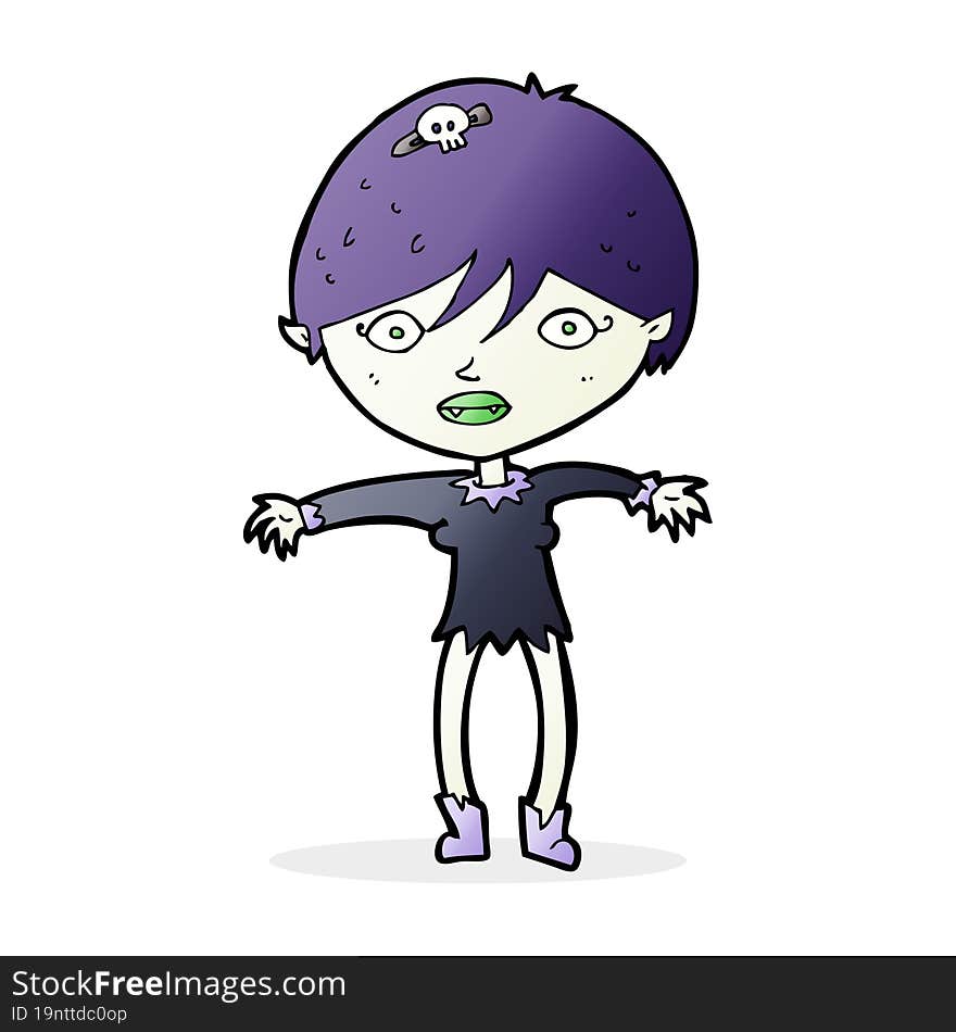 cartoon vampire girl