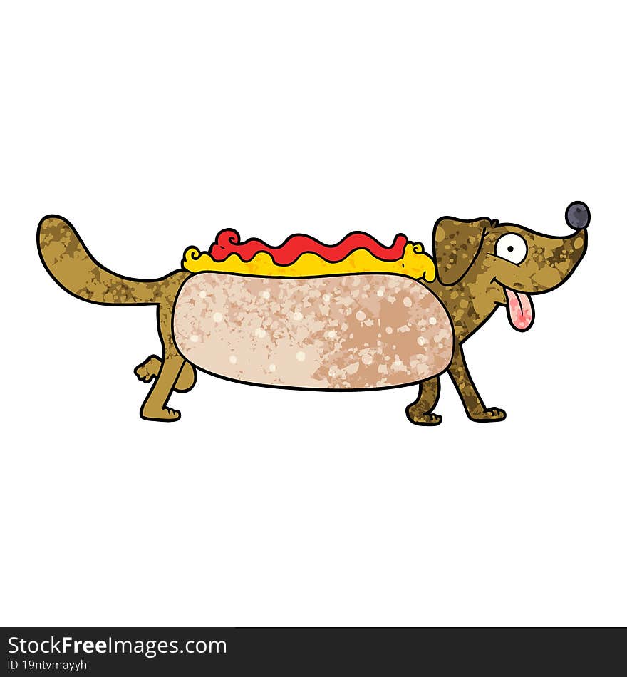 cartoon hotdog. cartoon hotdog