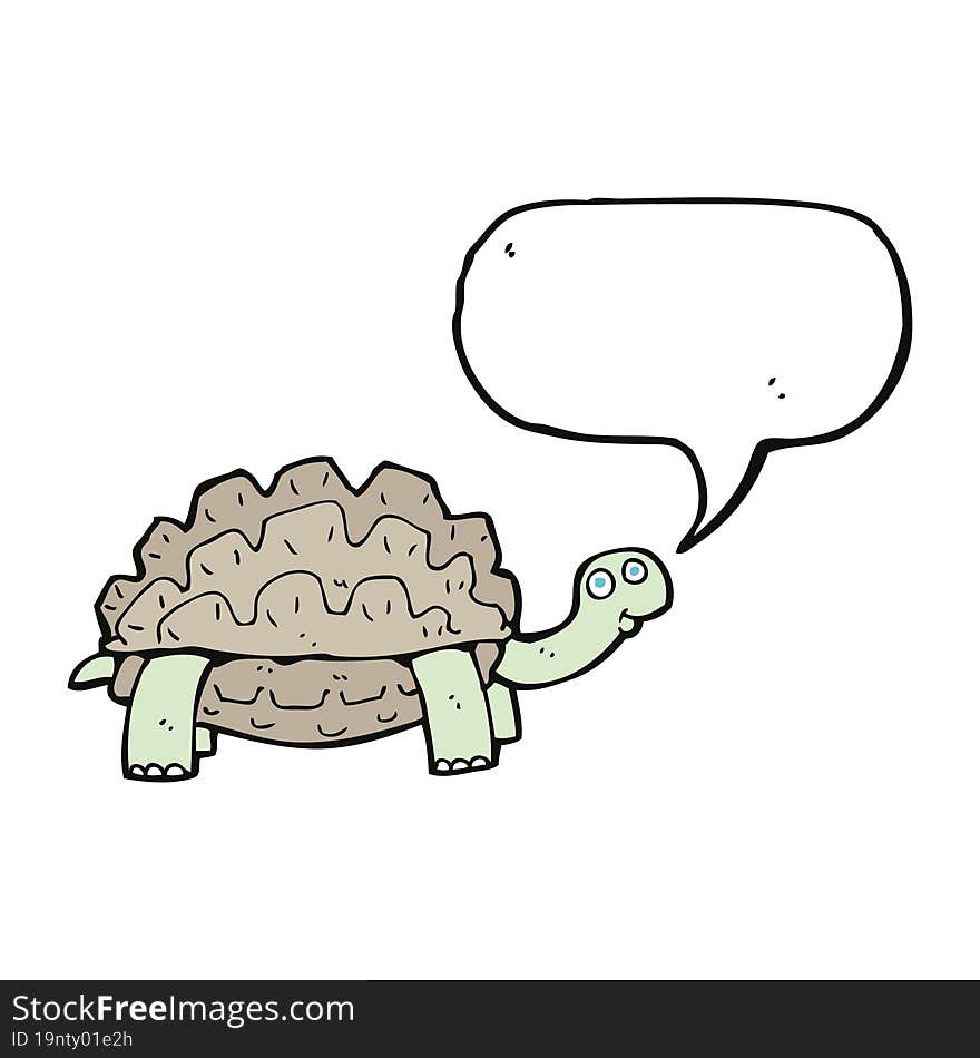 cartoon tortoise with speech bubble