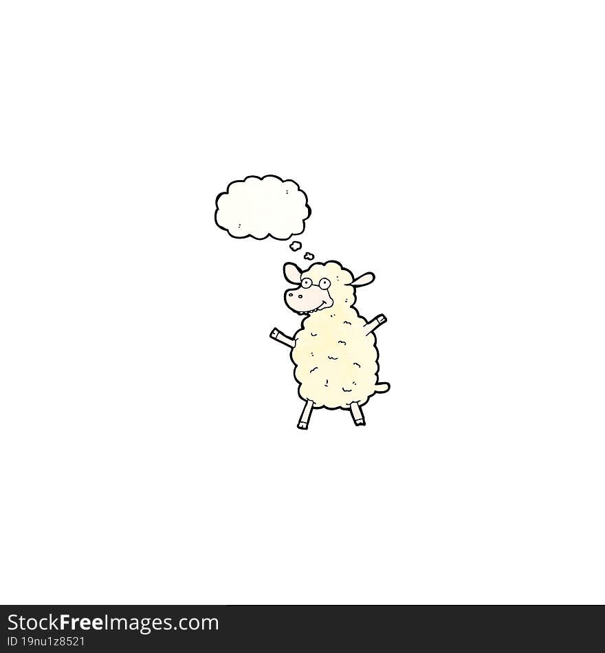 happy sheep cartoon