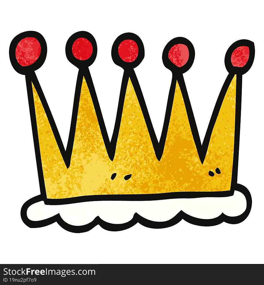 simple cartoon doodle crown