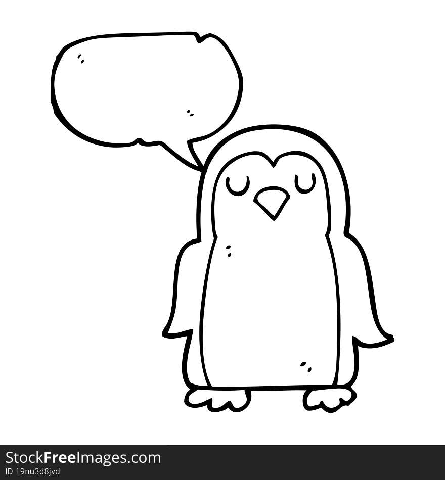 speech bubble cartoon christmas robin