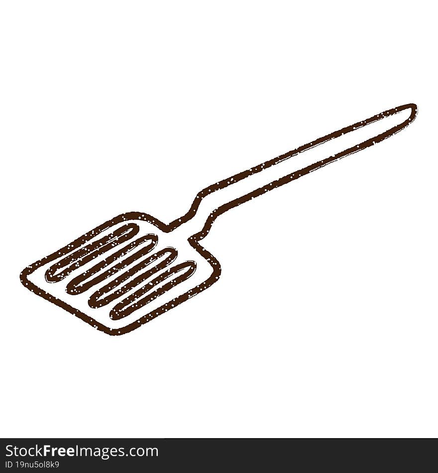 Spatula Charcoal Drawing