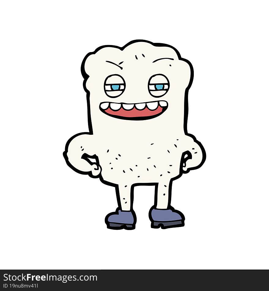 cartoon happy tooth