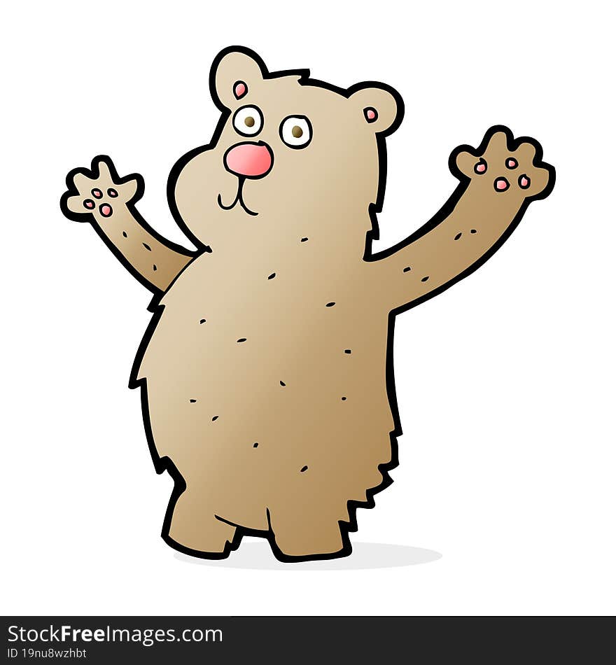 cartoon funny bear