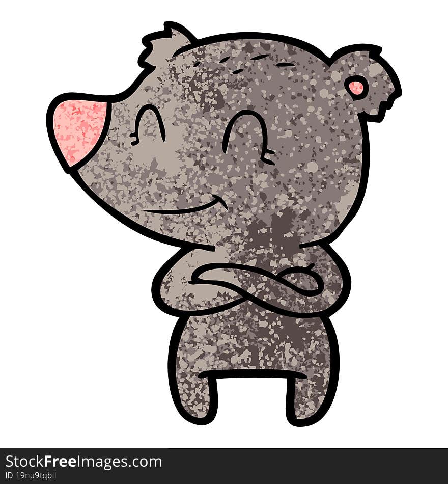 friendly bear cartoon. friendly bear cartoon