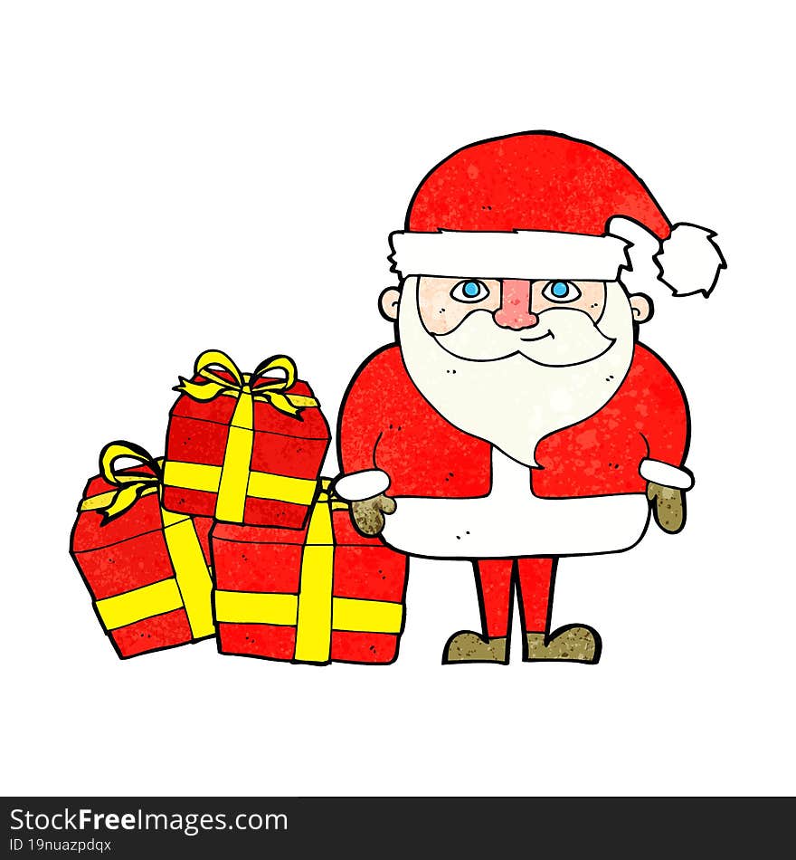 cartoon santa claus