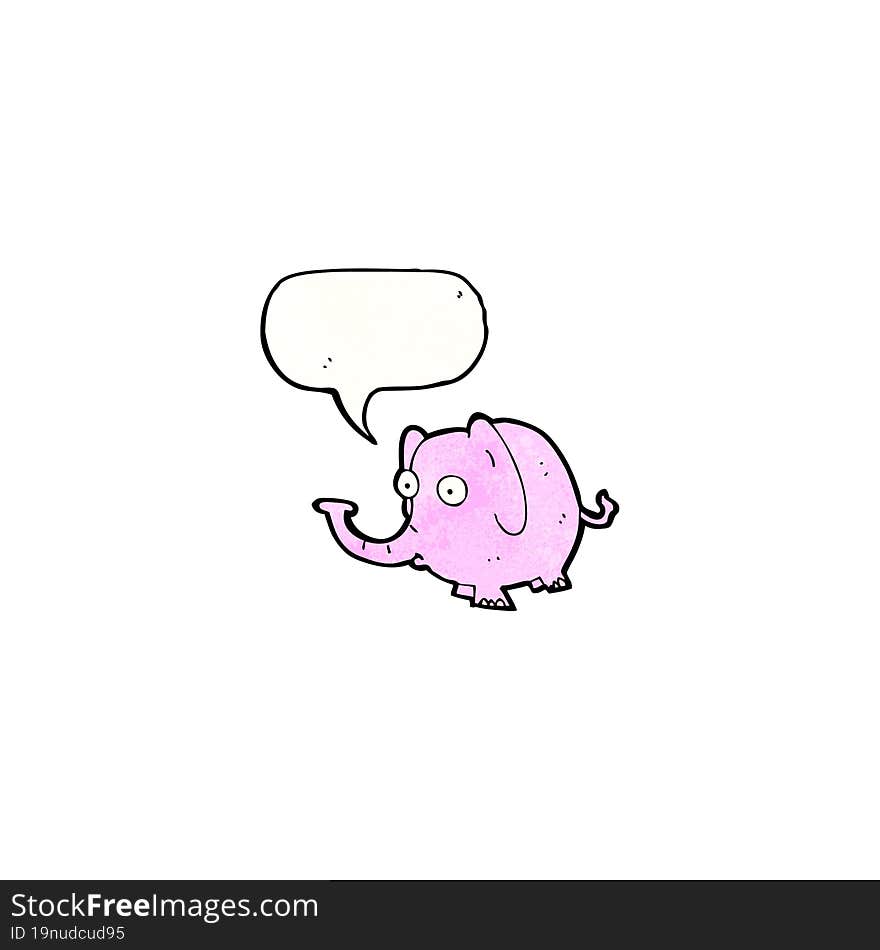 cartoon pink elephant