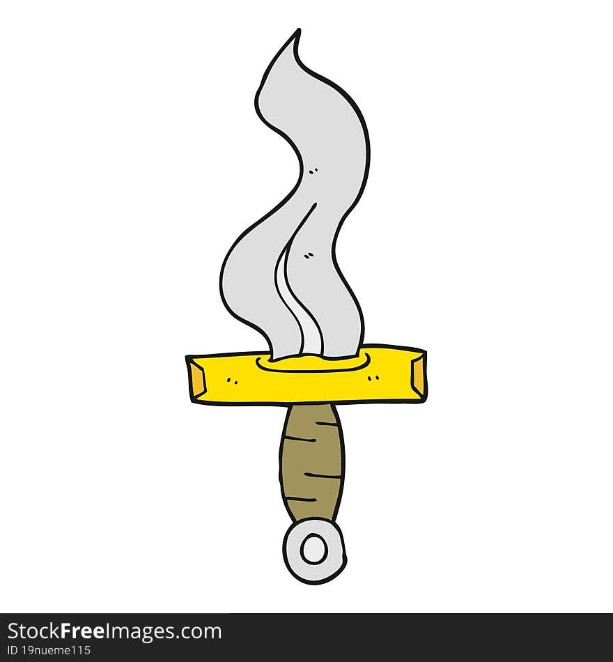 cartoon dagger