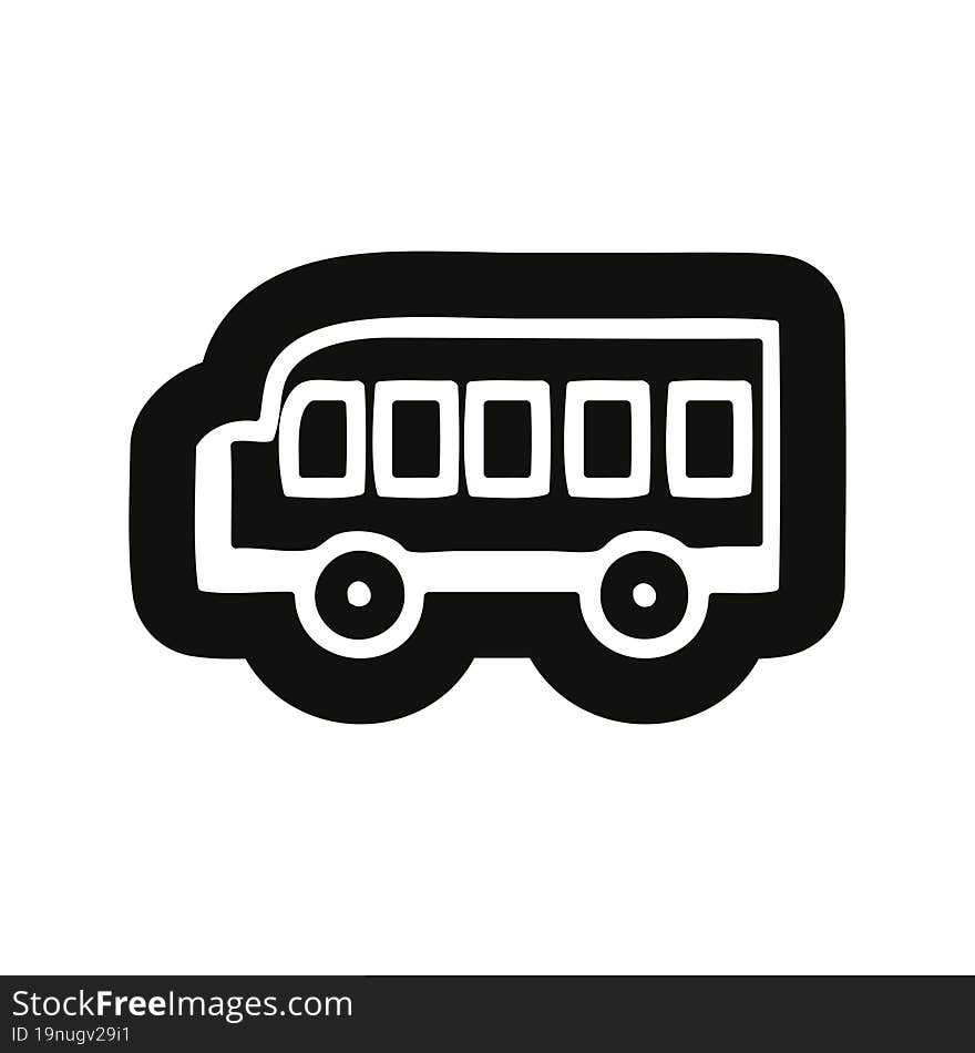 school bus icon symbol