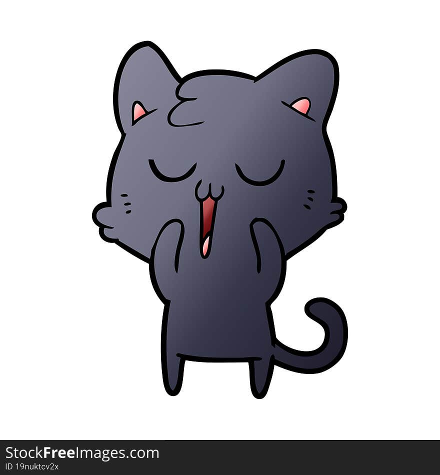 cute cartoon cat. cute cartoon cat