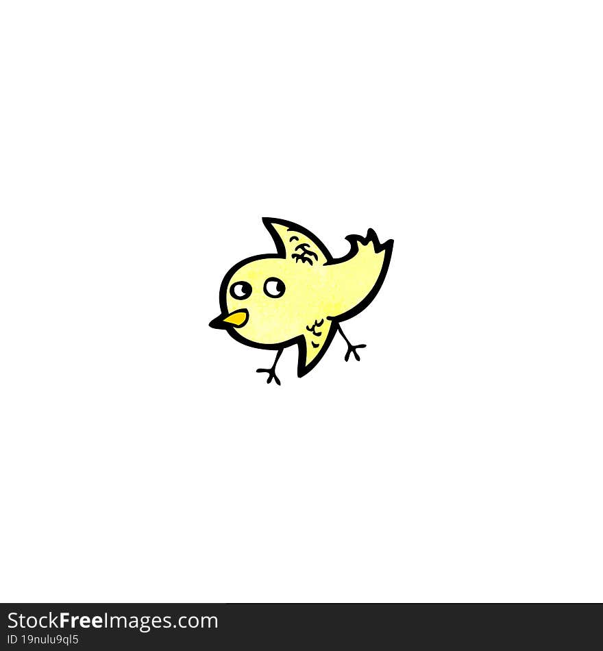 Cartoon Little Yellow Bird