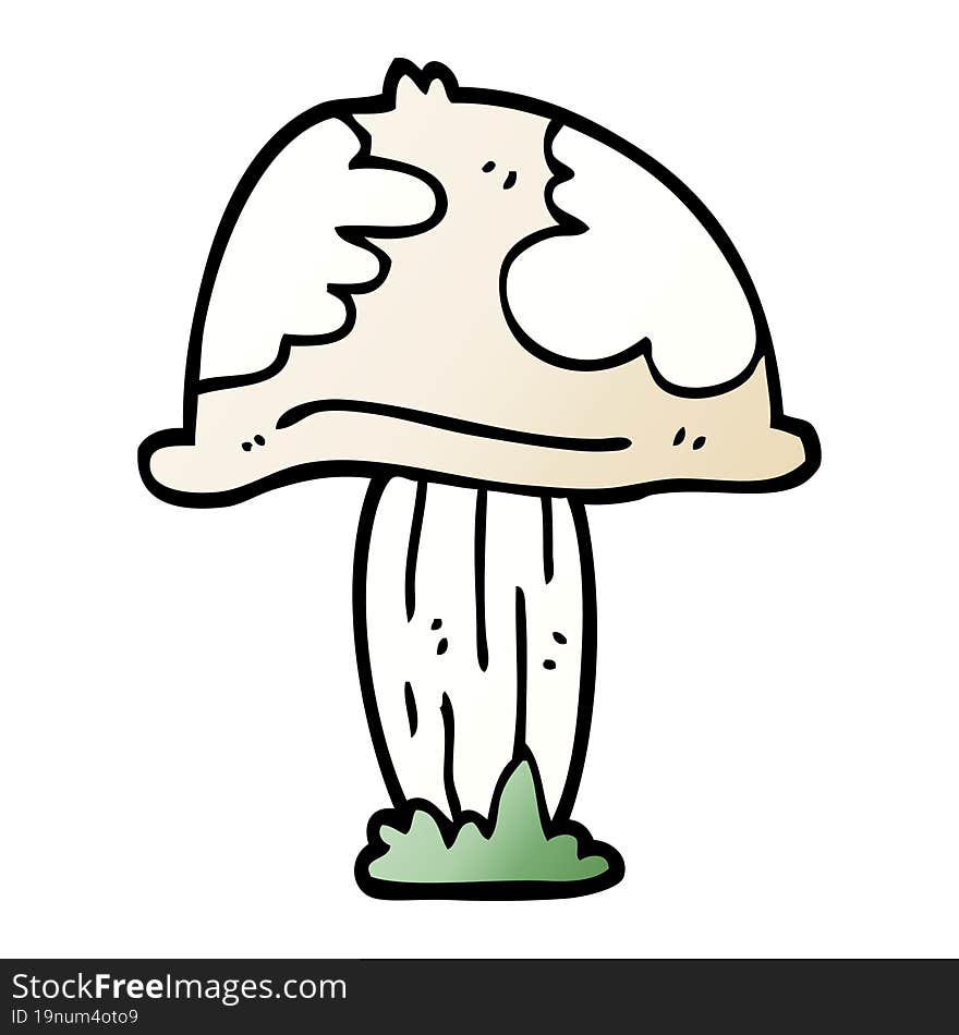 cartoon doodle wild mushroom