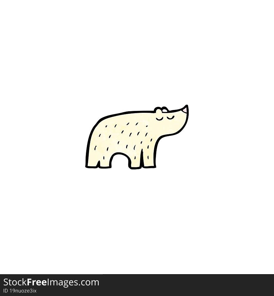 cartoon polar bear