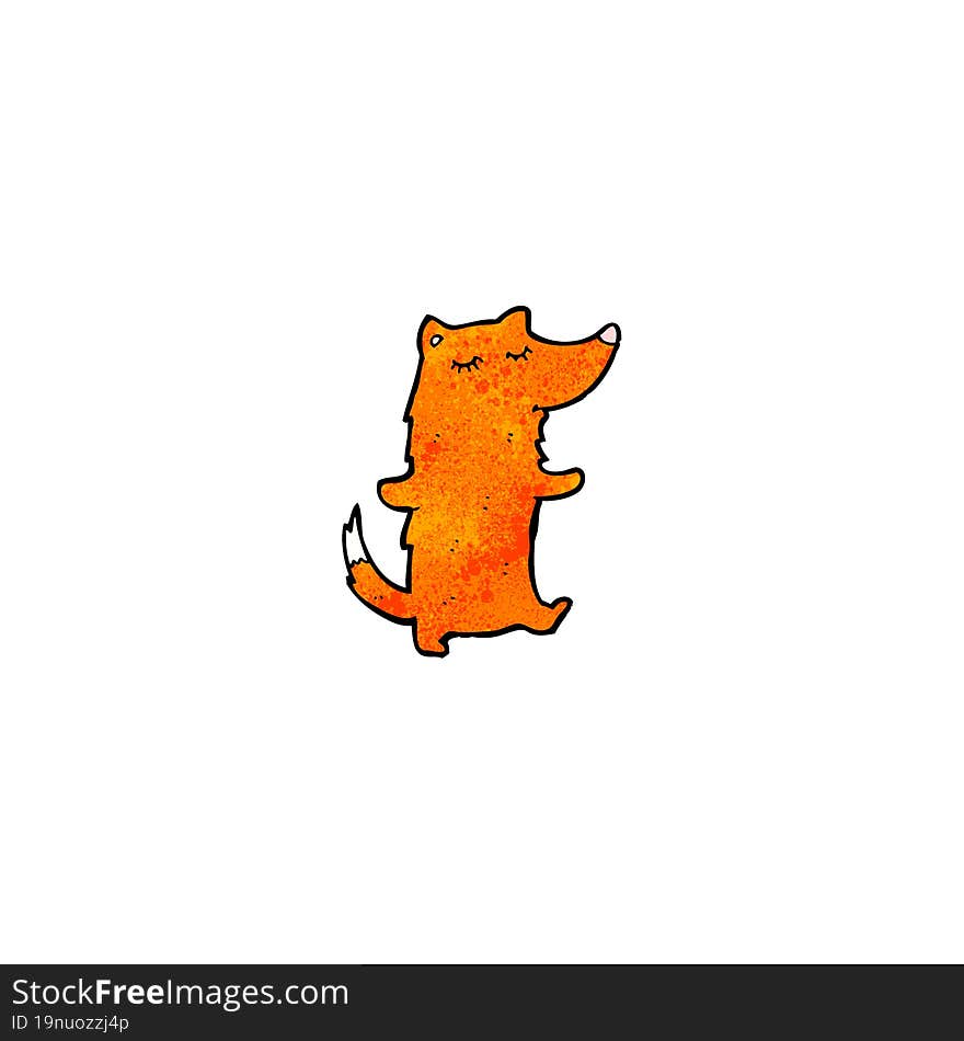 cartoon cute fox