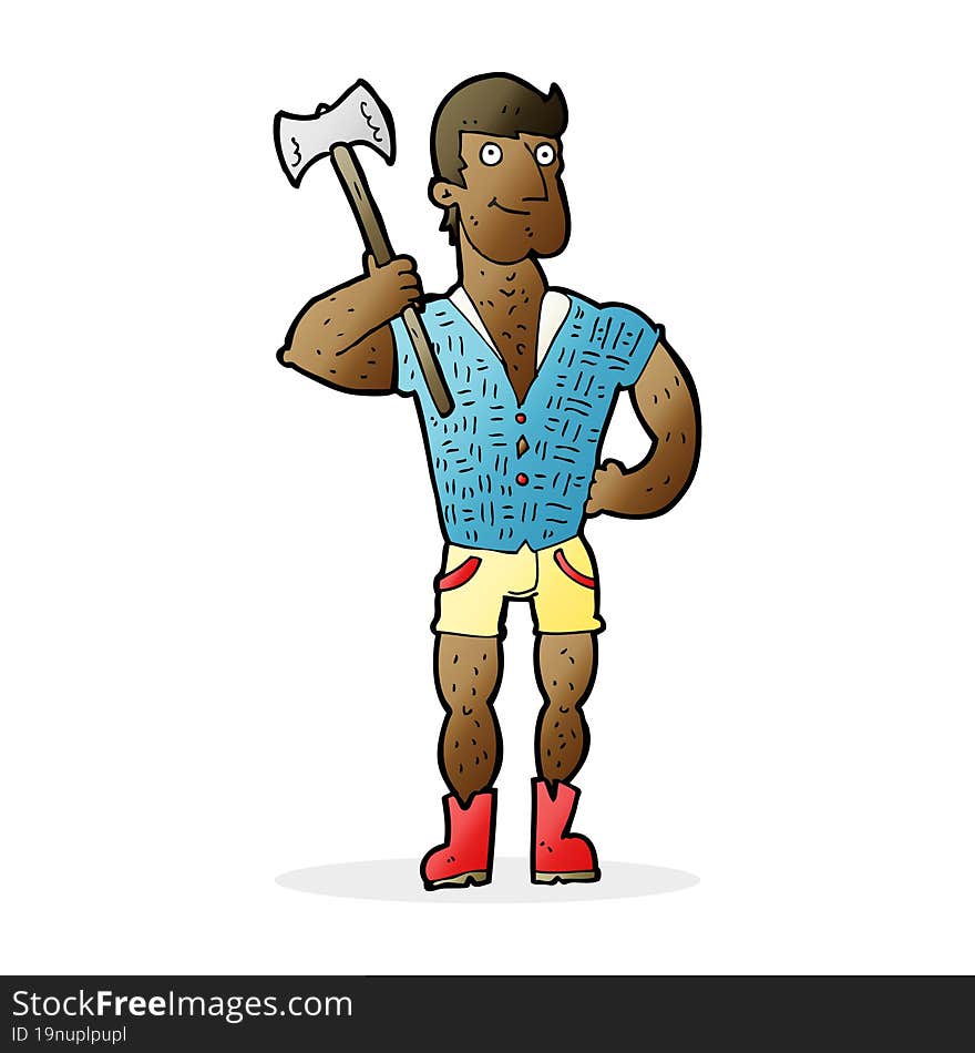 cartoon lumberjack