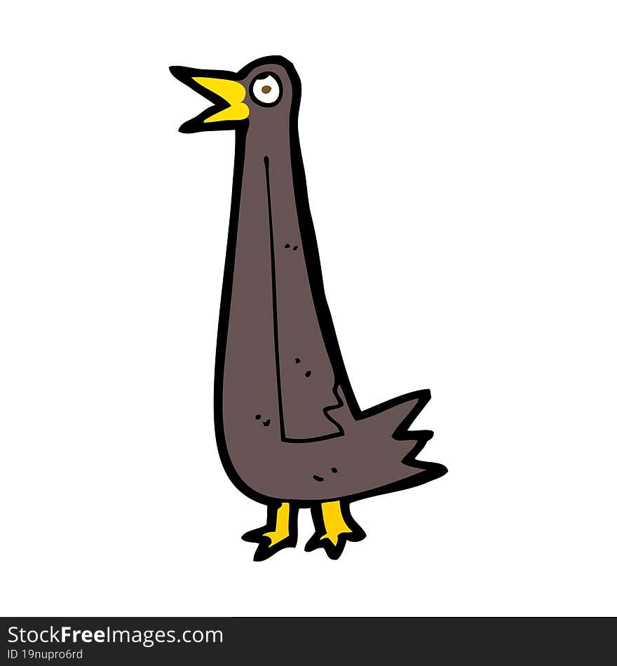 funny cartoon bird