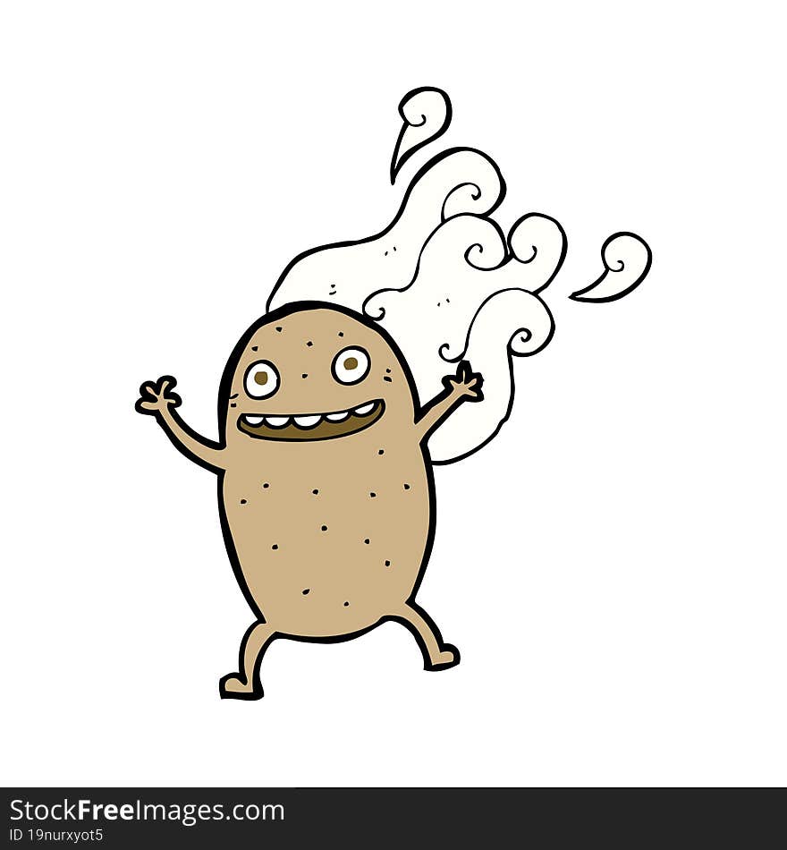 Cartoon Happy Potato