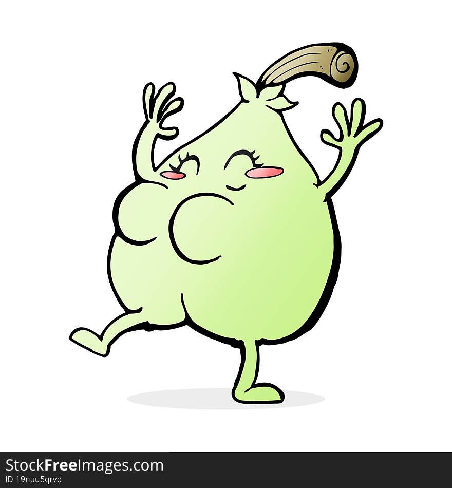 A Nice Pear Cartoon