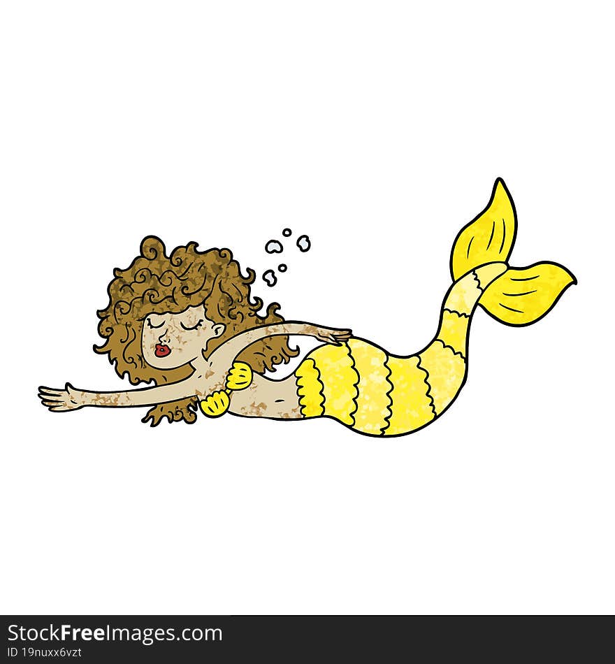 cartoon mermaid. cartoon mermaid