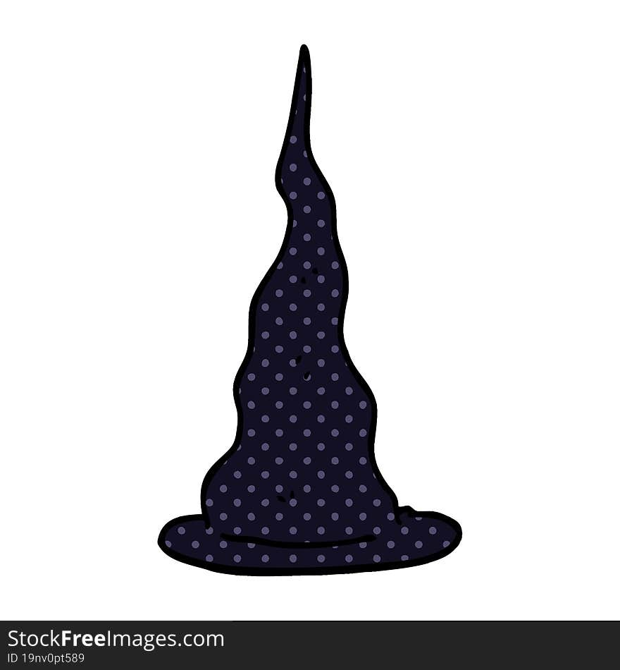 Cartoon Doodle Witch Hat