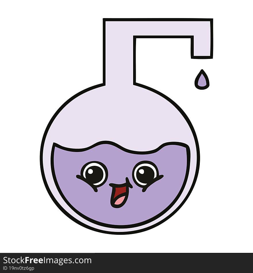 Cute Cartoon Science Experiment