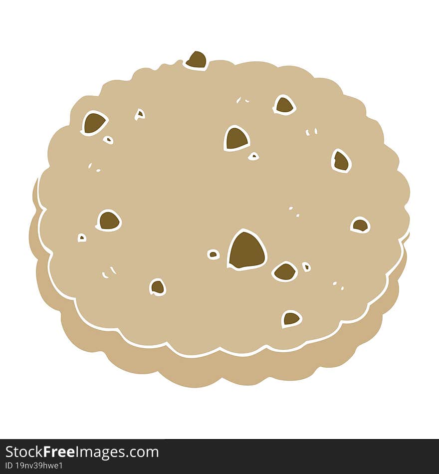 flat color style cartoon biscuit