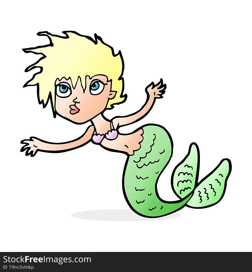 cartoon mermaid