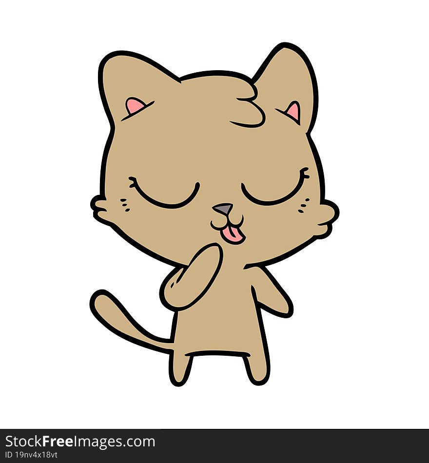 cute cartoon cat. cute cartoon cat